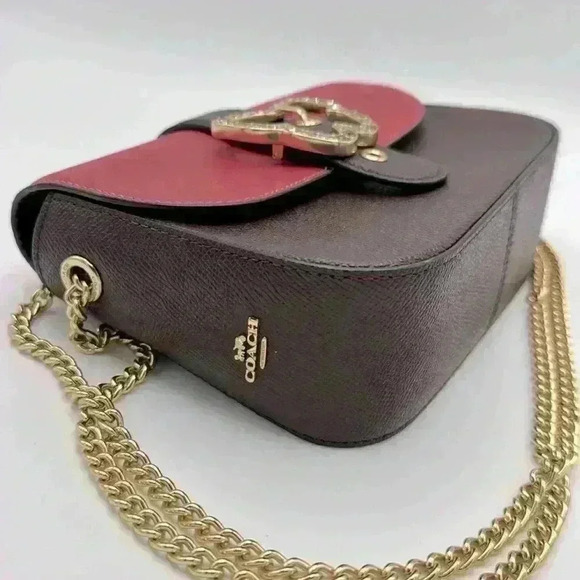 Coach Gemma Crossbody Bag In Colorblock With Butterfly Buckle EUC - Picture 7 of 14